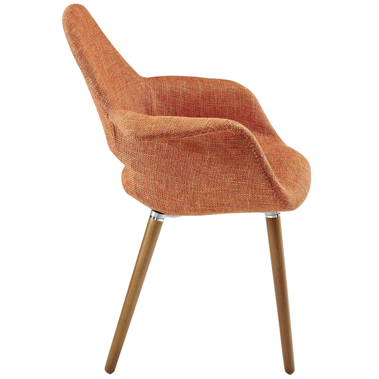 Taupe Dining Armchair Set of 4 in Orange