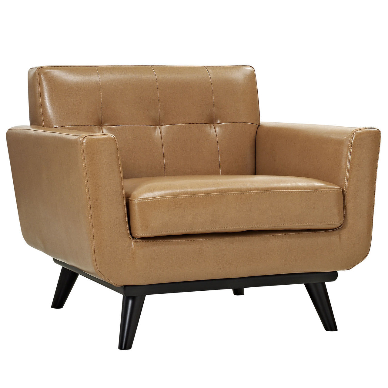 Engage Leather Armchair, Brown