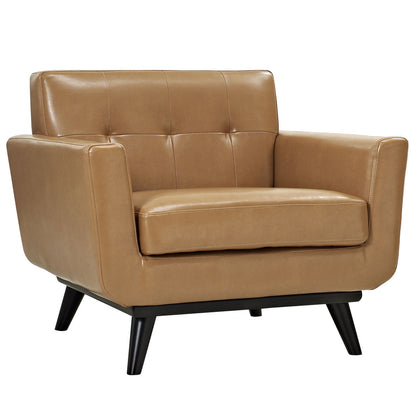 Engage Leather Armchair, Brown