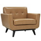 Engage Leather Armchair, Brown