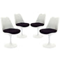 Lippa Dining Side Chair Set of 4 in Black