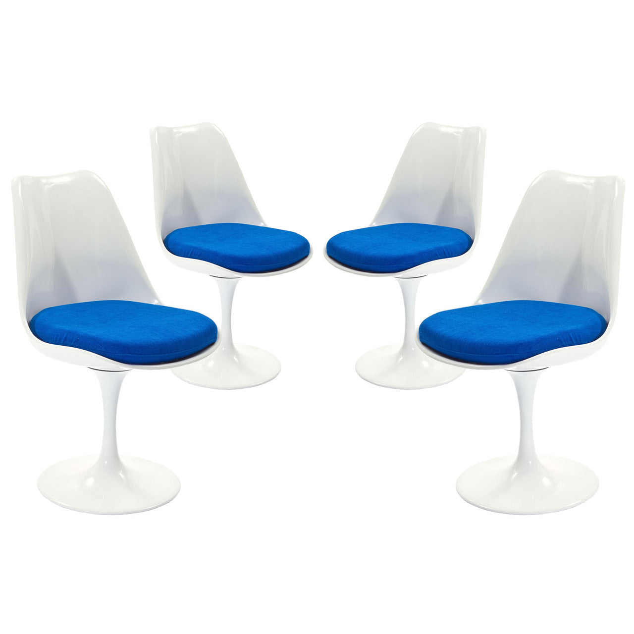 Lippa Dining Side Chair Set of 4 in Blue