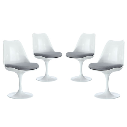Lippa Dining Side Chair Set of 4 in Gray