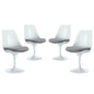 Lippa Dining Side Chair Set of 4 in Gray