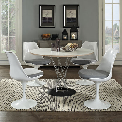 Lippa Dining Side Chair Set of 4 in Gray