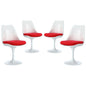 Lippa Dining Side Chair Set of 4 in Red