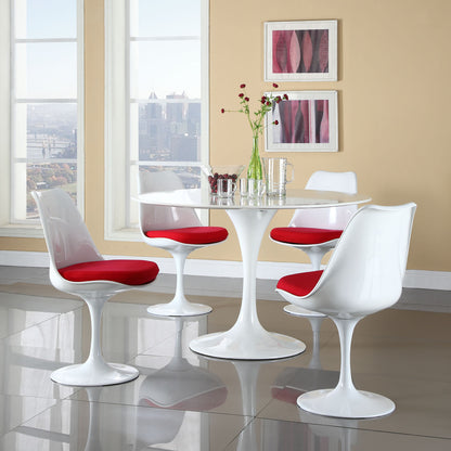 Lippa Dining Side Chair Set of 4 in Red