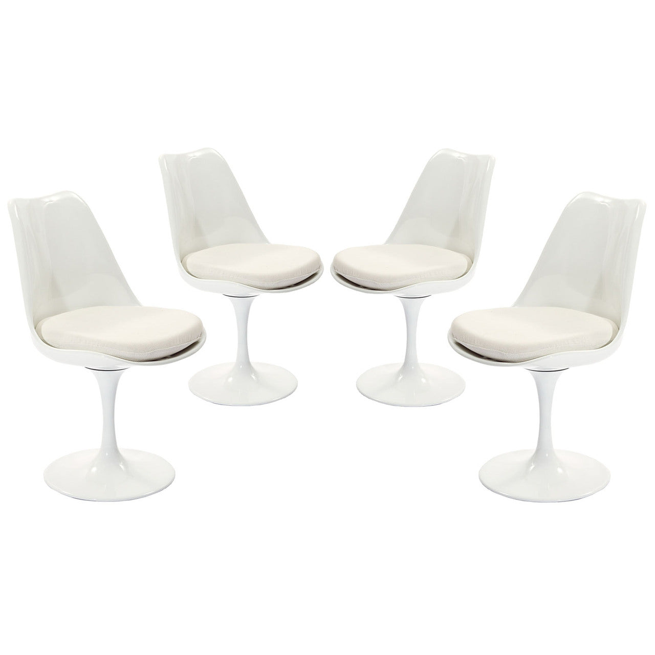 Lippa Dining Side Chair Set of 4 in White