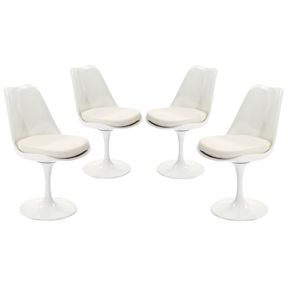 Lippa Dining Side Chair Set of 4 in White