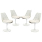 Lippa Dining Side Chair Set of 4 in White