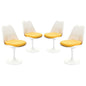 Lippa Dining Side Chair Set of 4 in Yellow