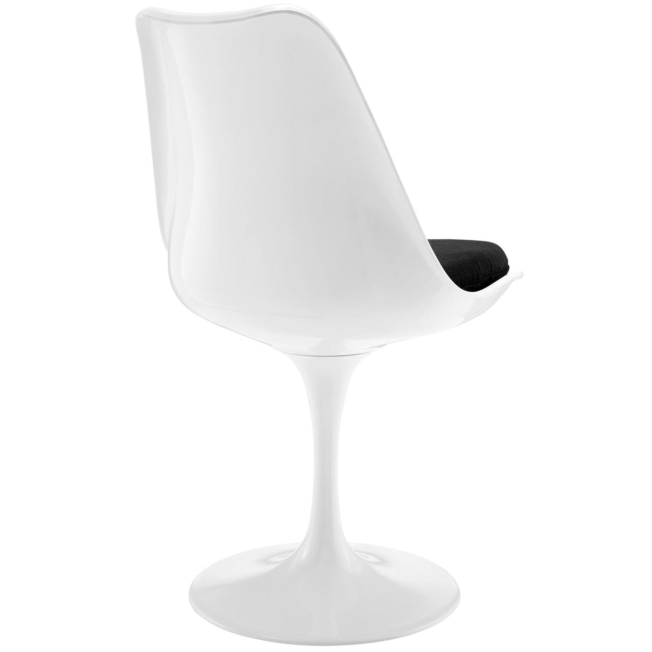 Lippa Dining Side Chair Set of 2, Black Plastic