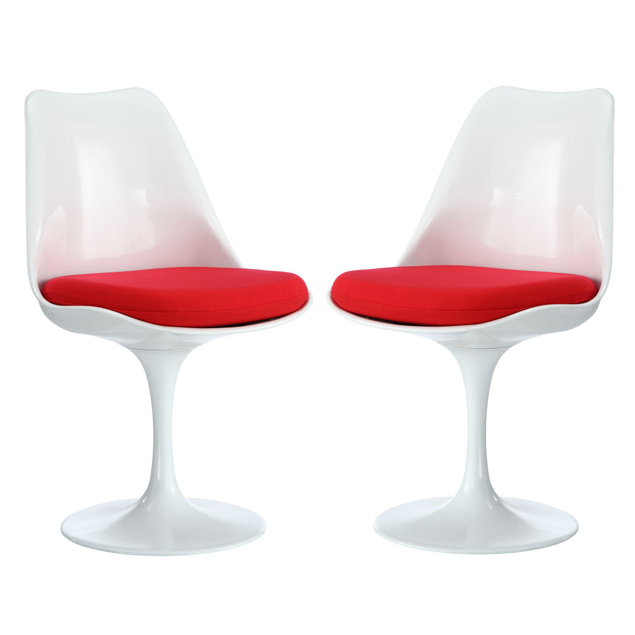 Lippa Dining Side Chair Set of 2 in Red