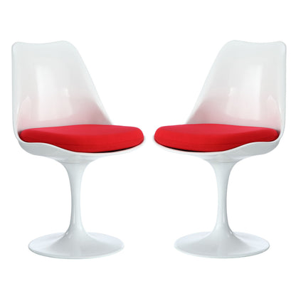 Lippa Dining Side Chair Set of 2 in Red