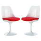 Lippa Dining Side Chair Set of 2 in Red