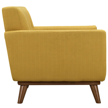 Engage Armchair and Sofa Set of 2, Orange Fabric