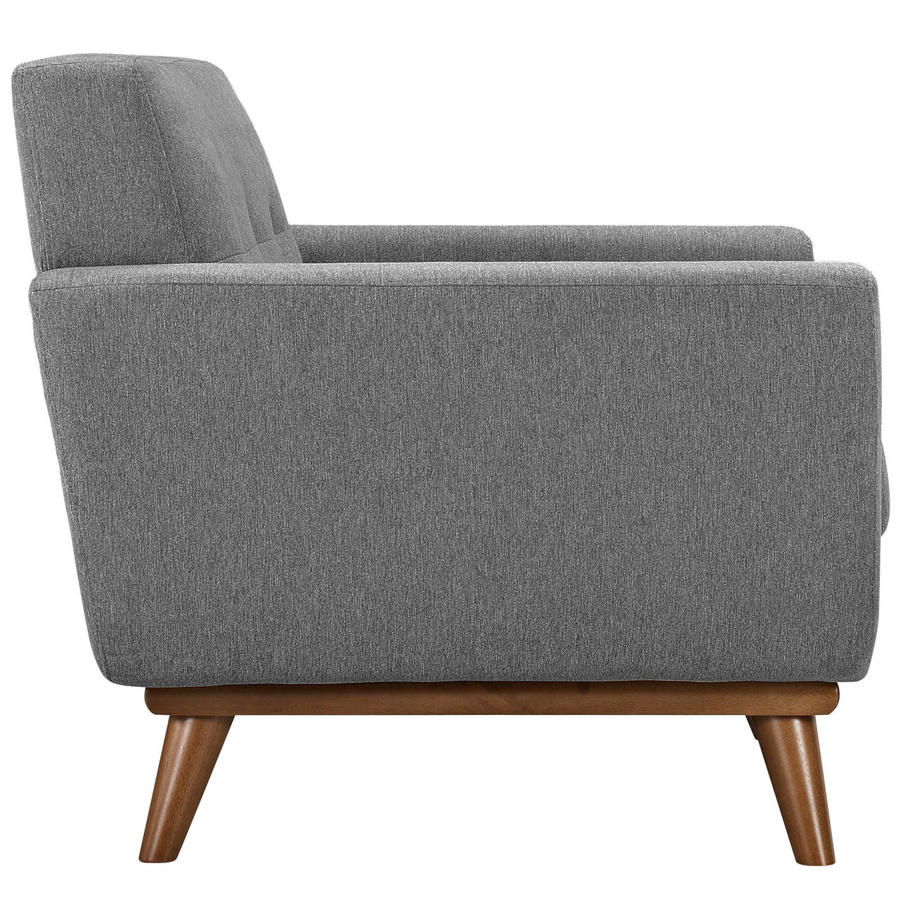 Engage Armchairs and Sofa Set of 3, Grey Fabric
