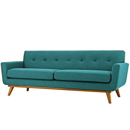 Engage Armchairs and Sofa Set of 3, Fabric, Aqua Blue 13252