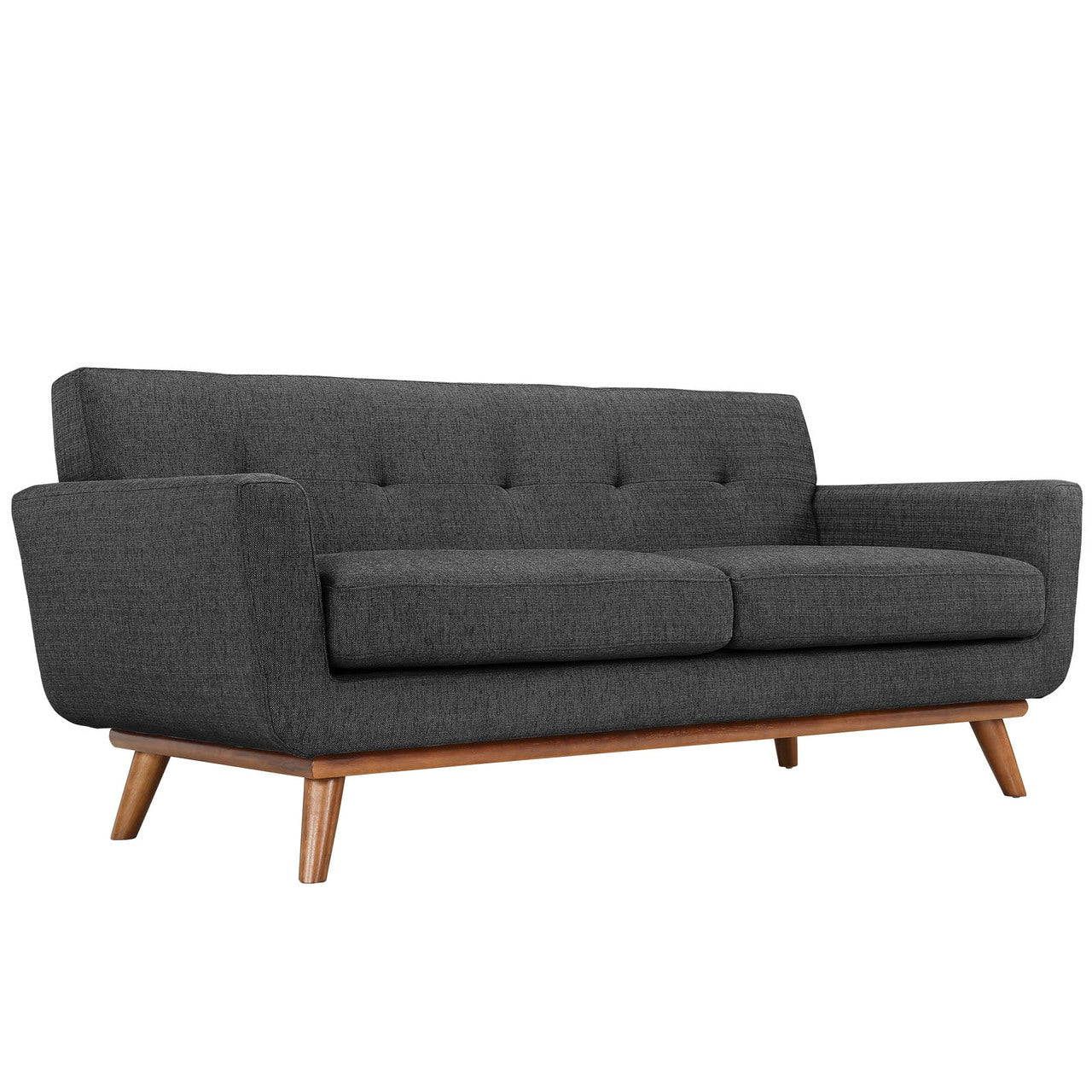Engage Armchair and Loveseat Set of 2 in Gray