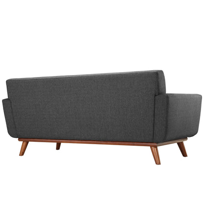 Engage Armchair and Loveseat Set of 2 in Gray