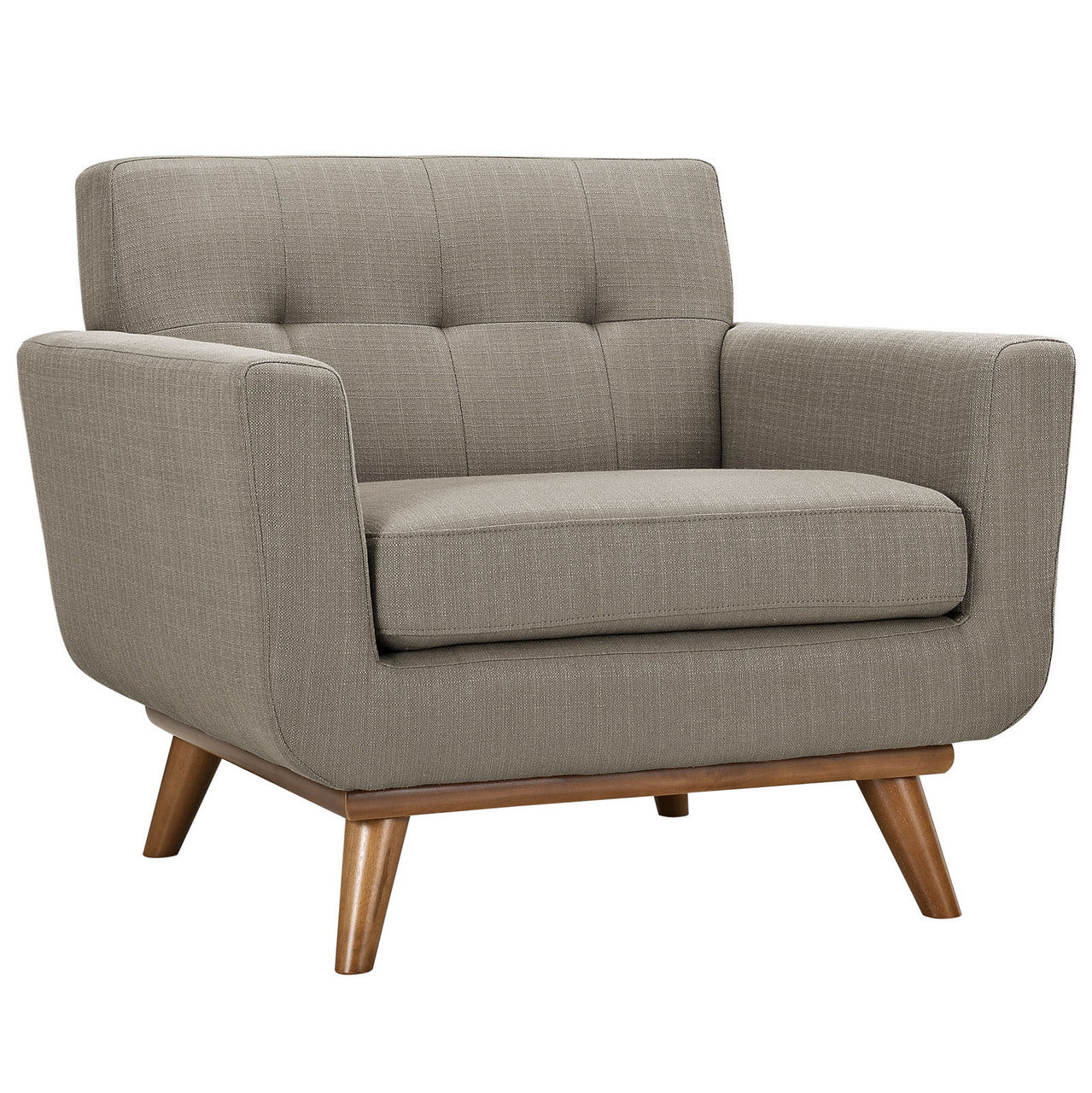 Engage Armchairs and Loveseat Set of 3, Granite Grey Fabric