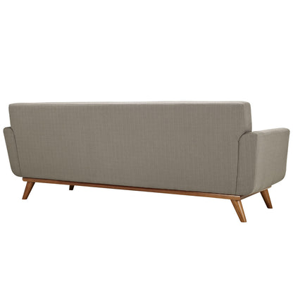 Engage Loveseat and Sofa Set of 2, Granite Grey Fabric
