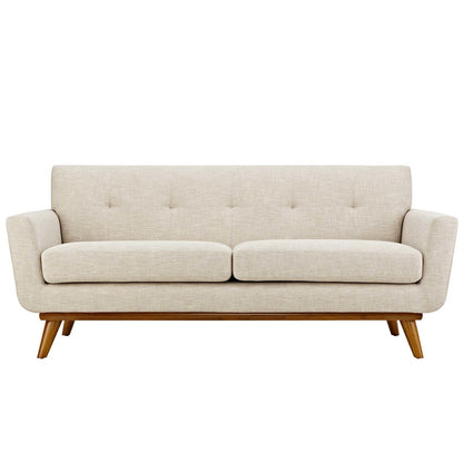 Engage Sofa Loveseat and Armchair Set of 3, Fabric, Beige 13255