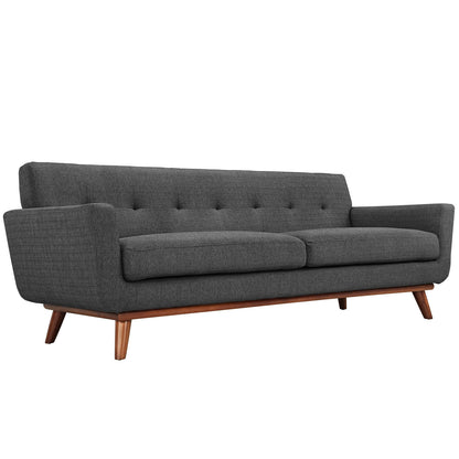 Engage Sofa Loveseat and Armchair Set of 3 in Gray