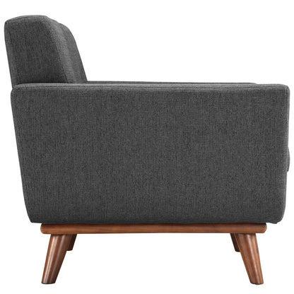 Engage Sofa Loveseat and Armchair Set of 3 in Gray