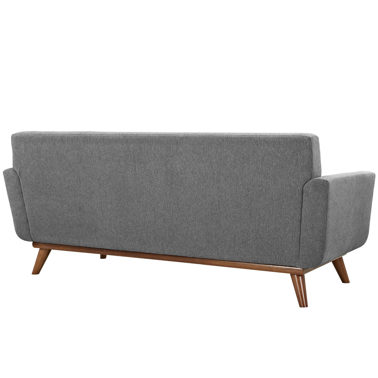 Engage Sofa Loveseat and Armchair Set of 3, Grey Fabric