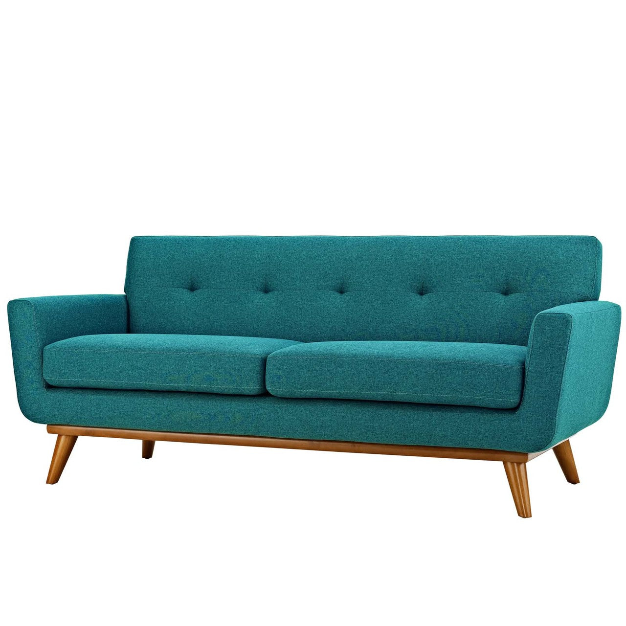 Engage Sofa Loveseat and Armchair Set of 3, Fabric, Aqua Blue 13256