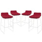 Garner Bar Stool Set of 4 in Red