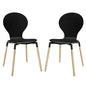 Path Dining Chair Set of 2 in Black