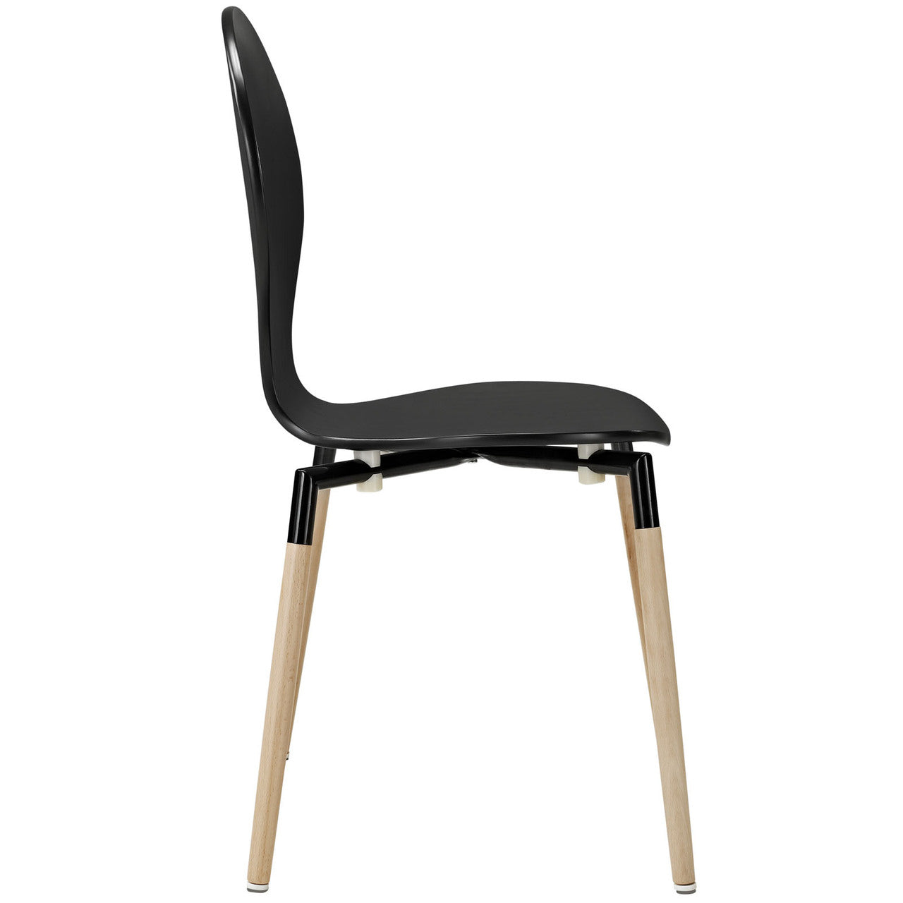Path Dining Chair Set of 2 in Black