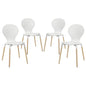 Path Dining Chair Set of 4 in White