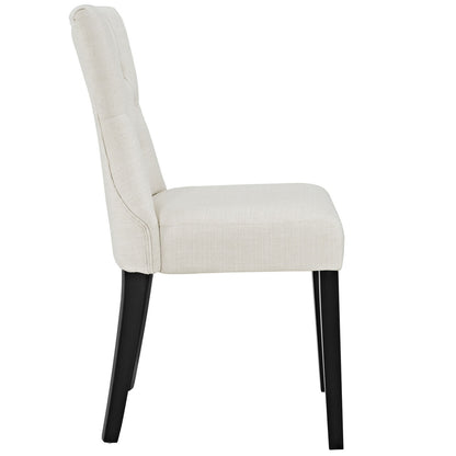 Silhouette Dining Side Chair, Beige Fabric