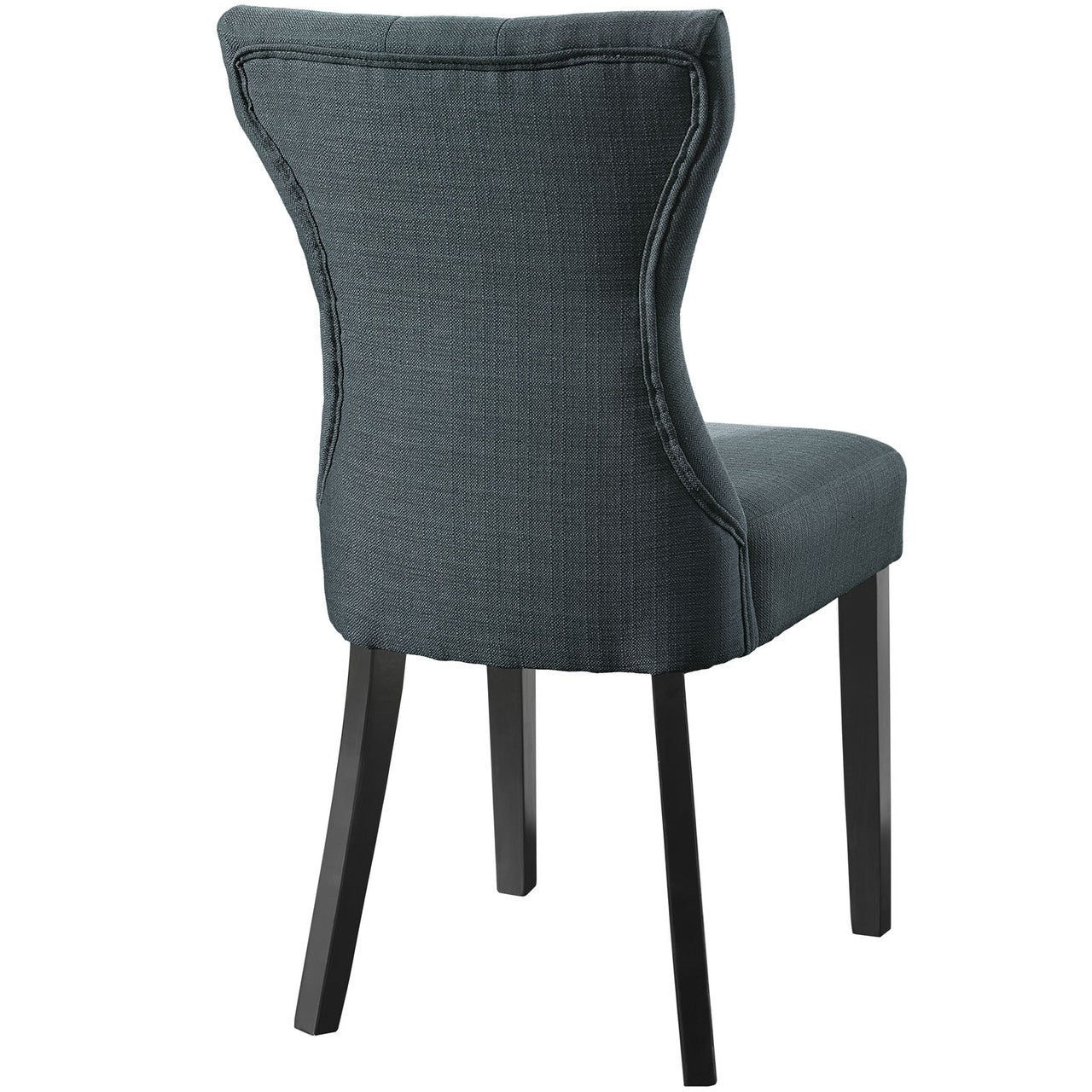Silhouette Dining Side Chair, Grey Fabric