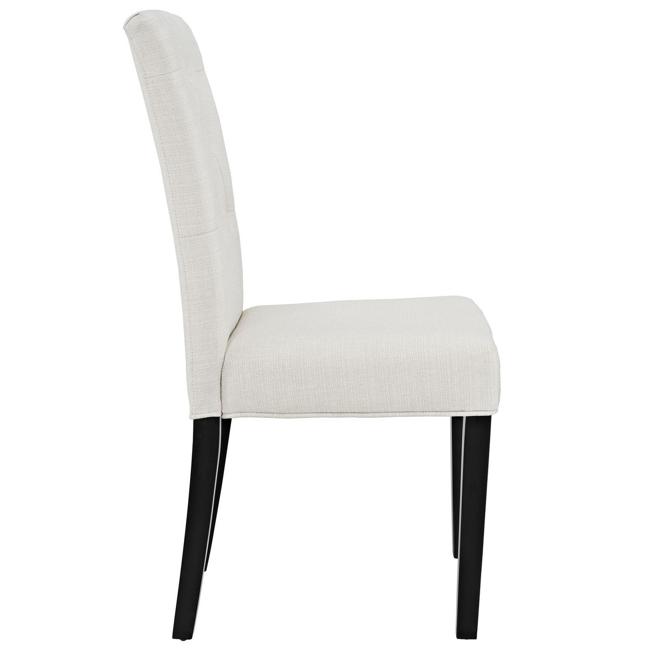 Confer Dining Fabric Side Chair, Beige Fabric