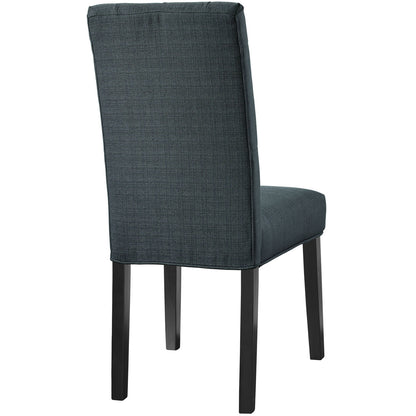Confer Dining Fabric Side Chair, Grey Fabric