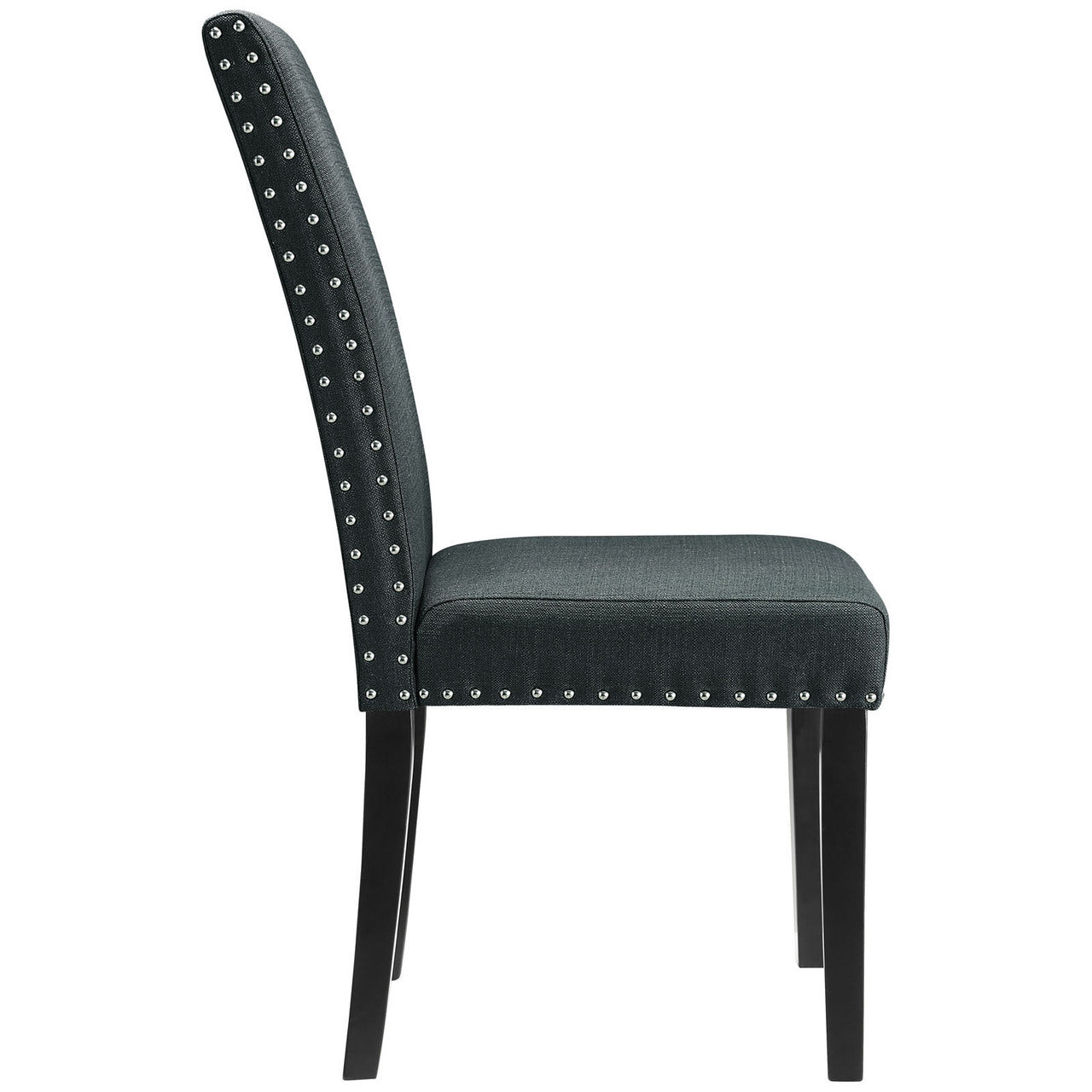 Parcel Dining Fabric Side Chair, Grey Fabric