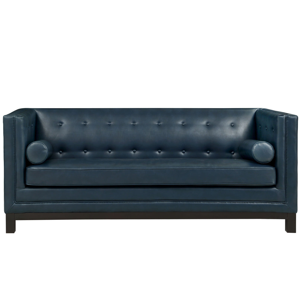 Imperial Sofa, Blue Leather