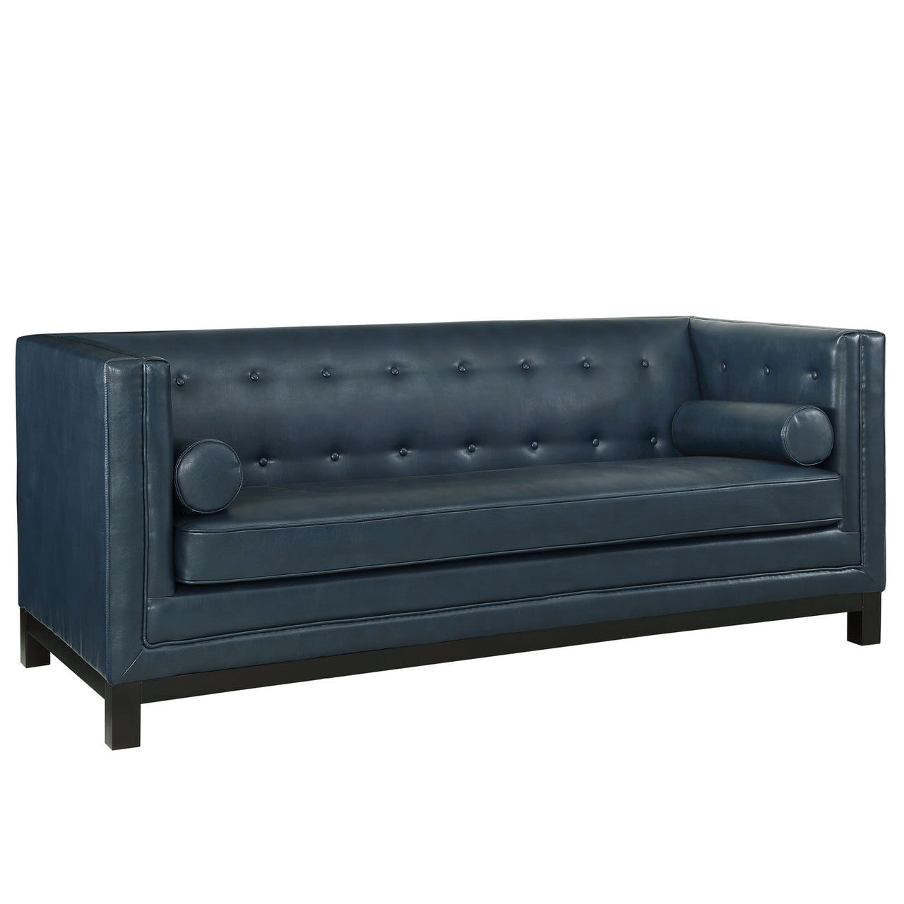 Imperial Sofa, Blue Leather