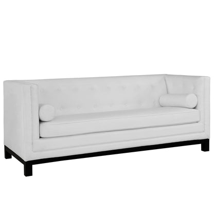 Imperial Sofa, White Leather