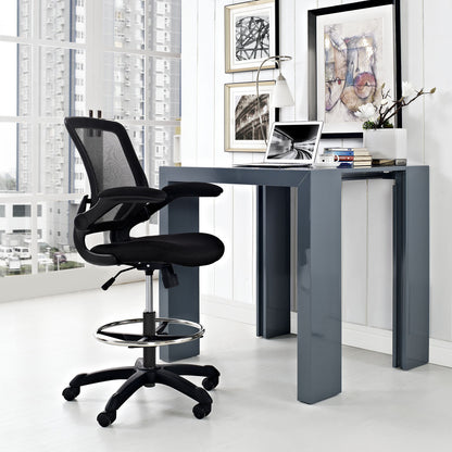 Veer Drafting Stool in Black