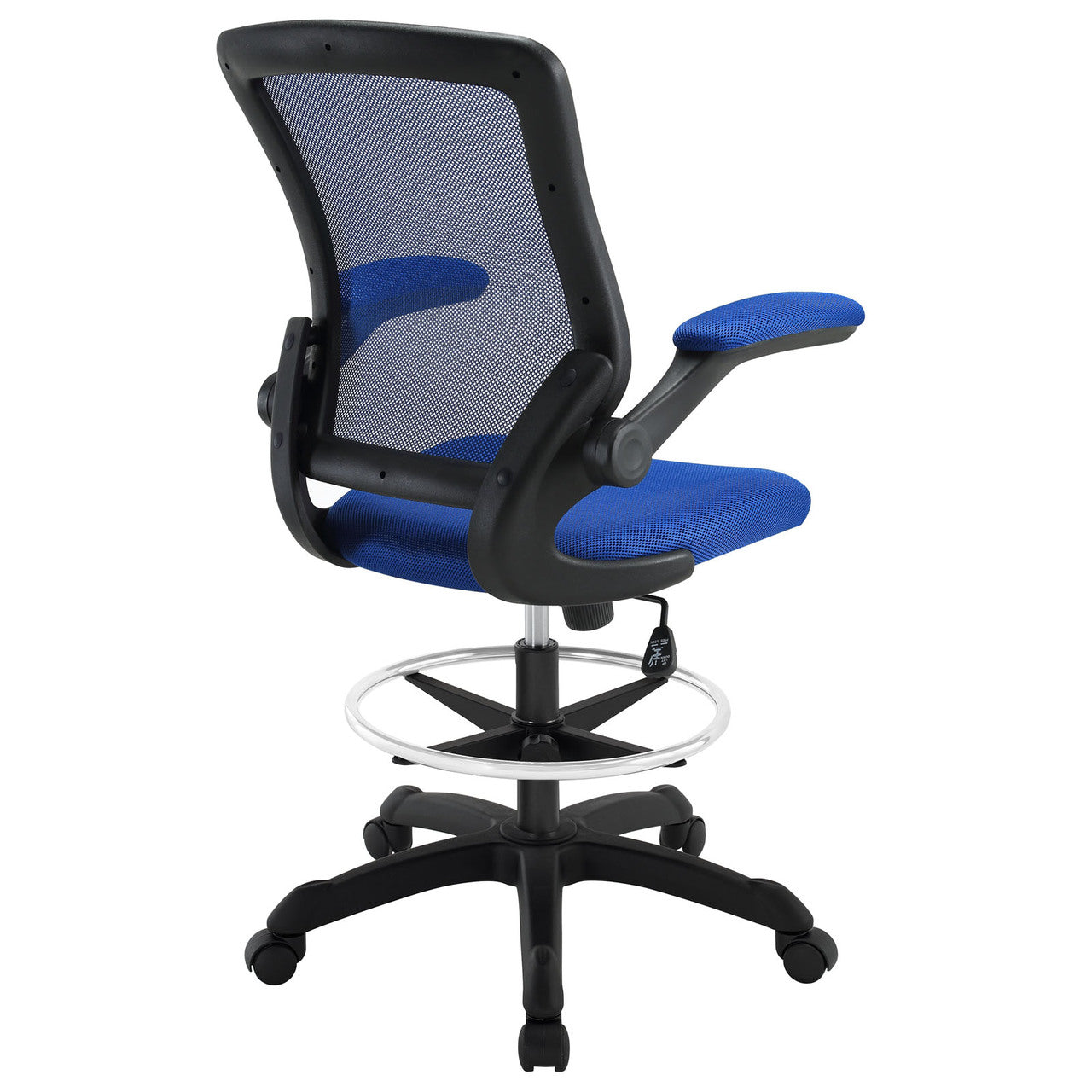 Veer Drafting Stool in Blue