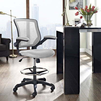 Veer Drafting Stool in Gray