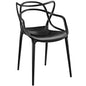 Entangled Dining Armchair (Indoor and Outdoor), Black, Plastic