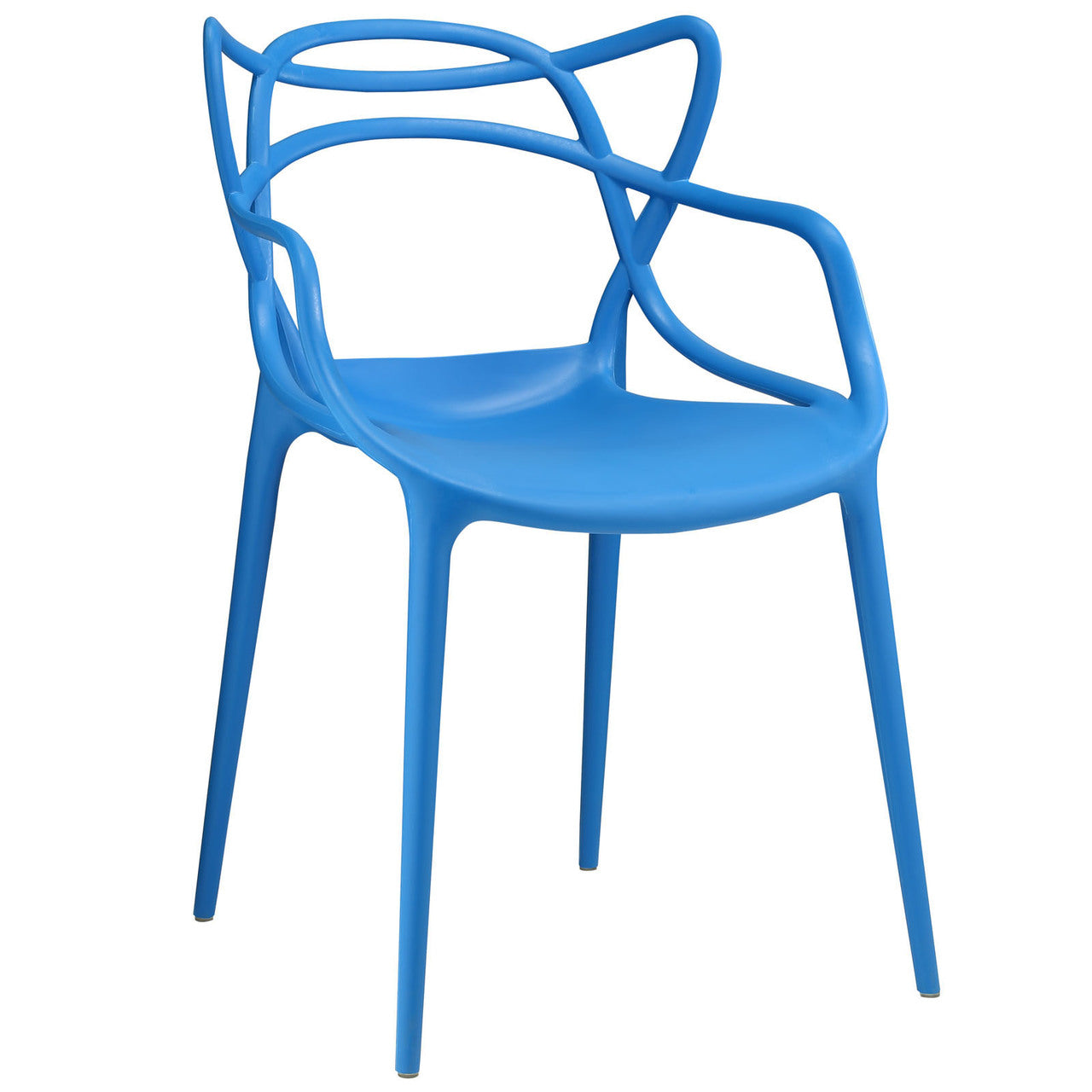 Entangled Dining Armchair, Blue Plastic