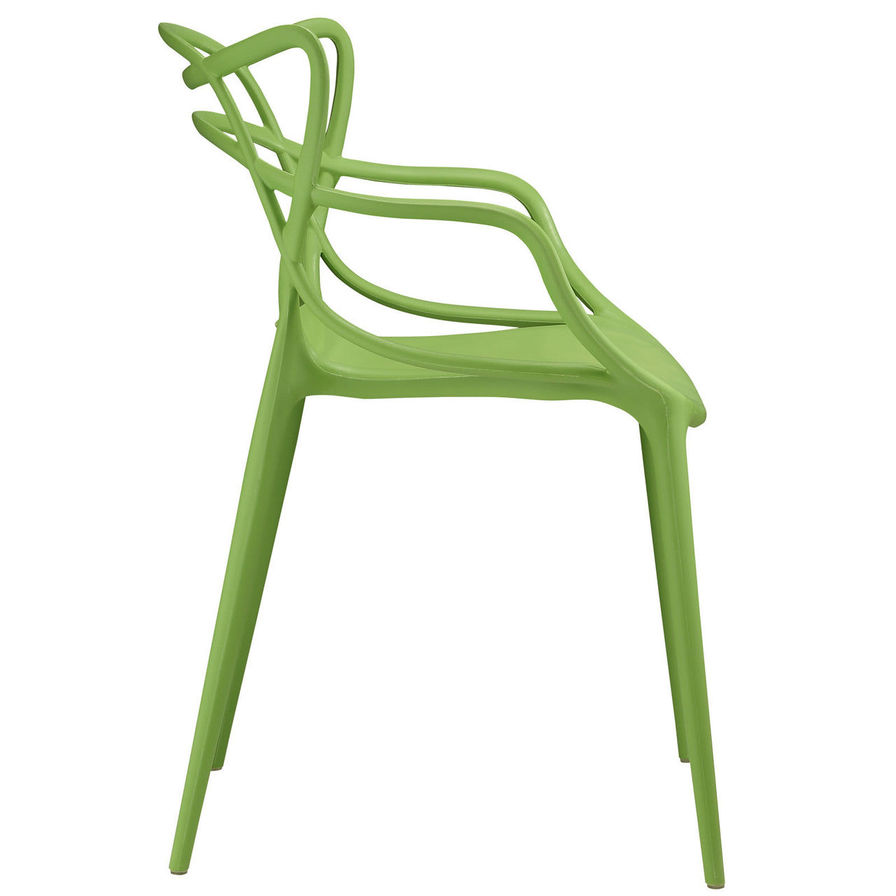 Entangled Dining Armchair, Green Plastic