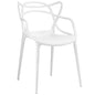 Entangled Dining Armchair, White Plastic